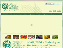 Tablet Screenshot of boernerbotanicalgardens.org